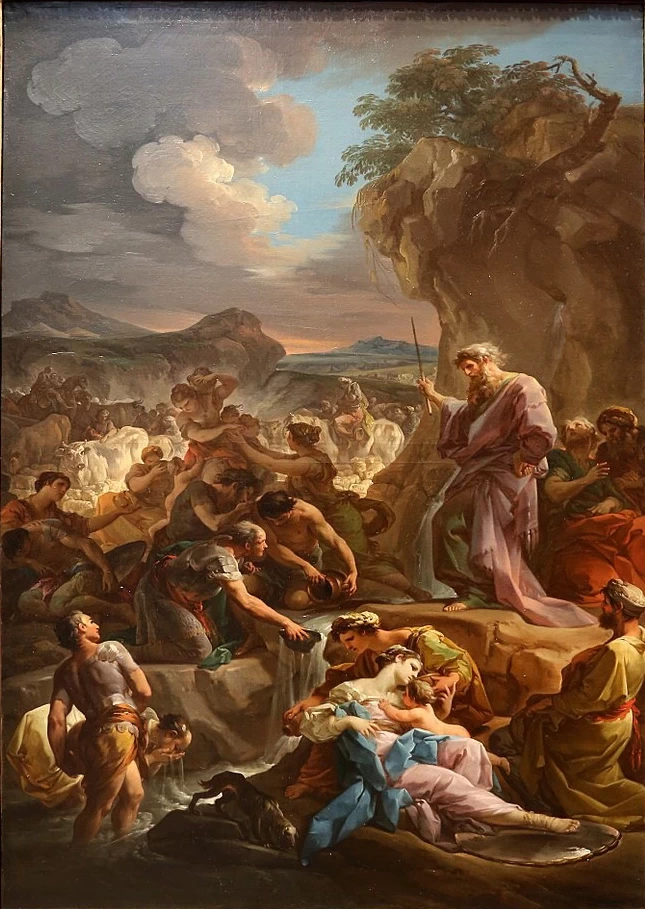 Mosè colpisce la roccia - Nationa Gallery, Londra